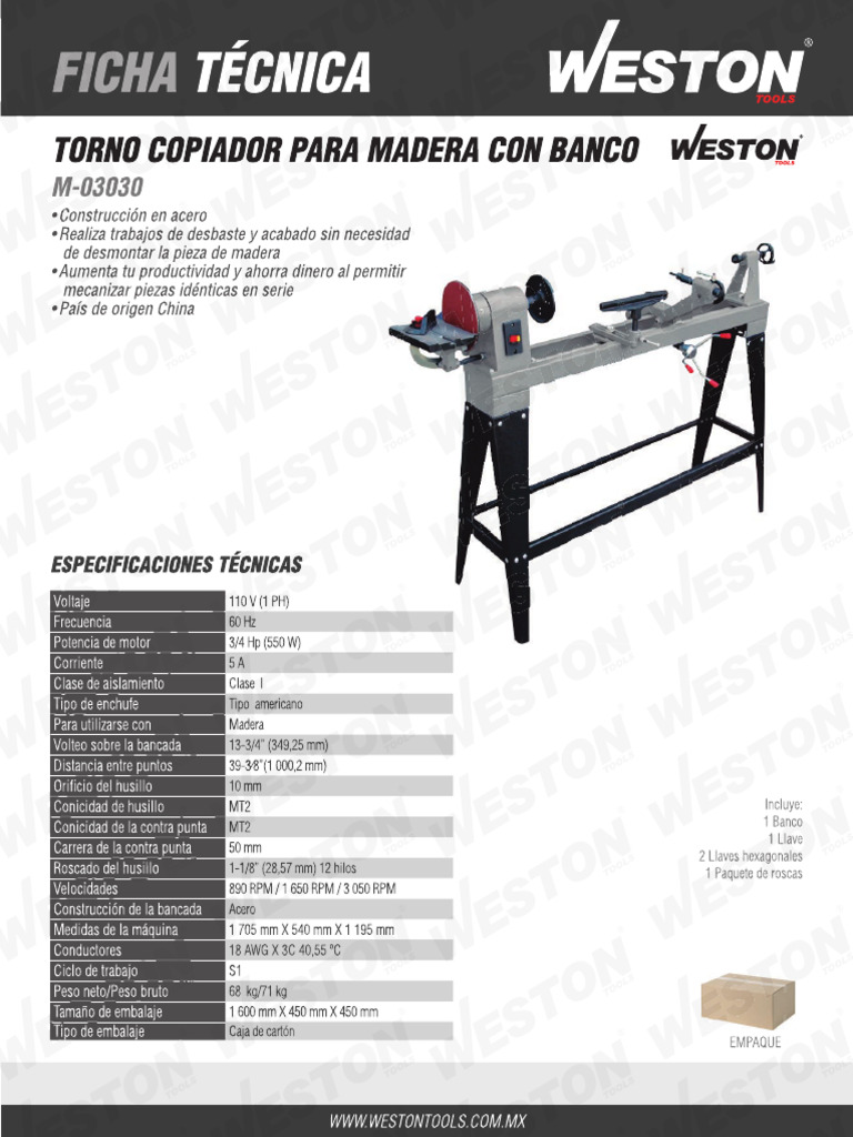 Ft tornoparamadera m 03030 pdf