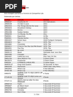 Lista Karaoke V005 | PDF | Singles | Songs