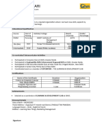 Roshan Tiwari CV