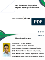 1. FUNDAMENTOS DE SECADO DE PAPELES PLANOS - MANEJO DE VAPOR Y CONDENSADO - Maurício Corrêa- Kadant Johnson