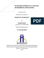 Design of A Compact Implantable Antenna at 2