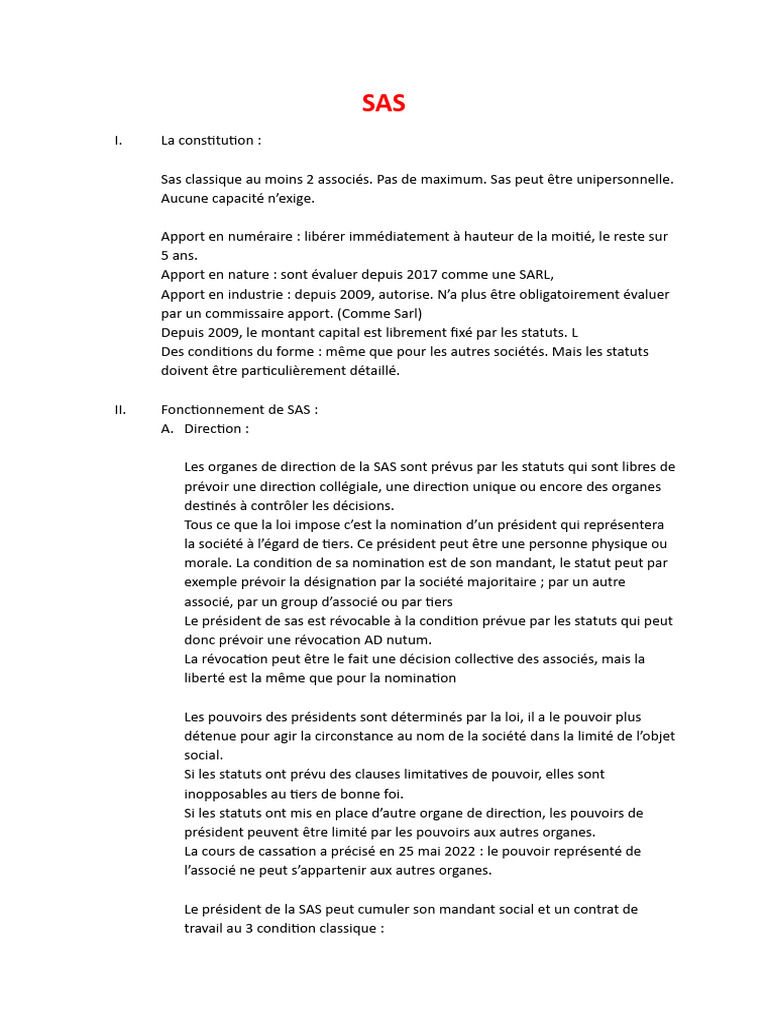 Guide complet sur la SAS en France | PDF | Justice | Crime et violence
