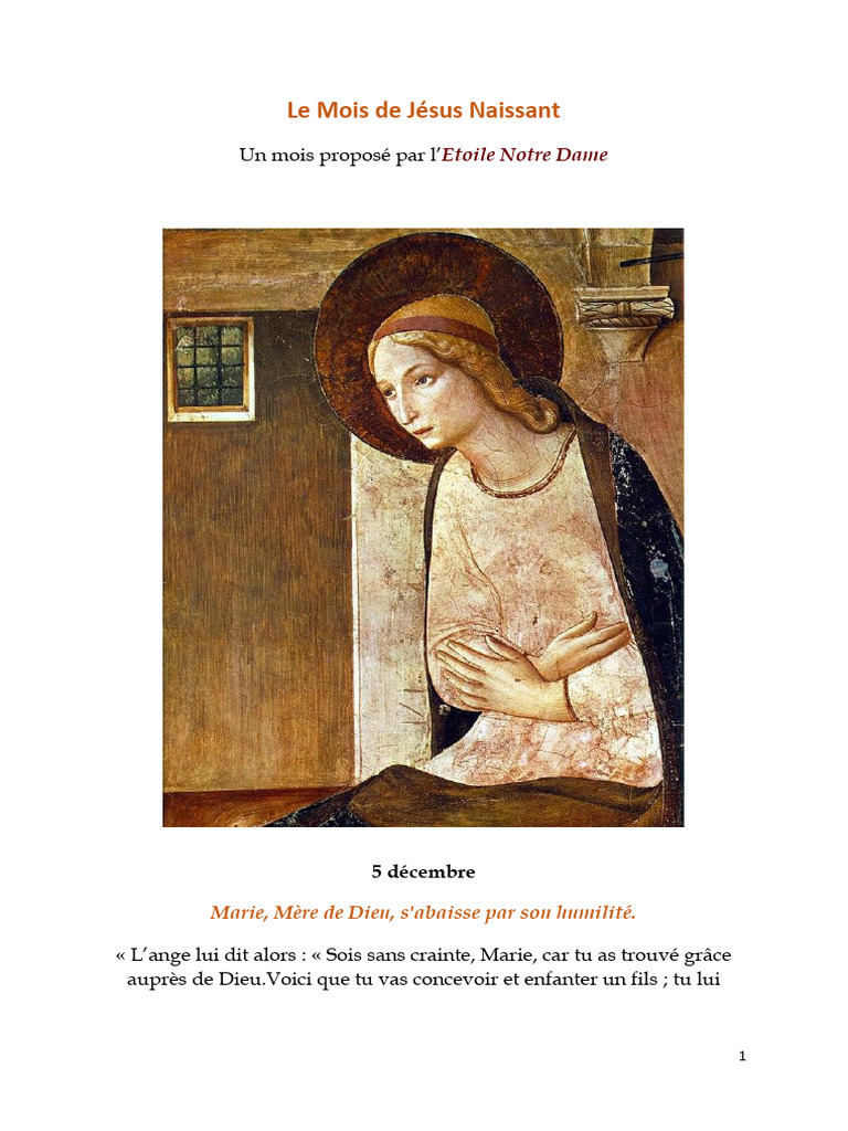 Humilité de Marie et Grâce Divine | PDF | Dieu | Marie, mère de Jésus