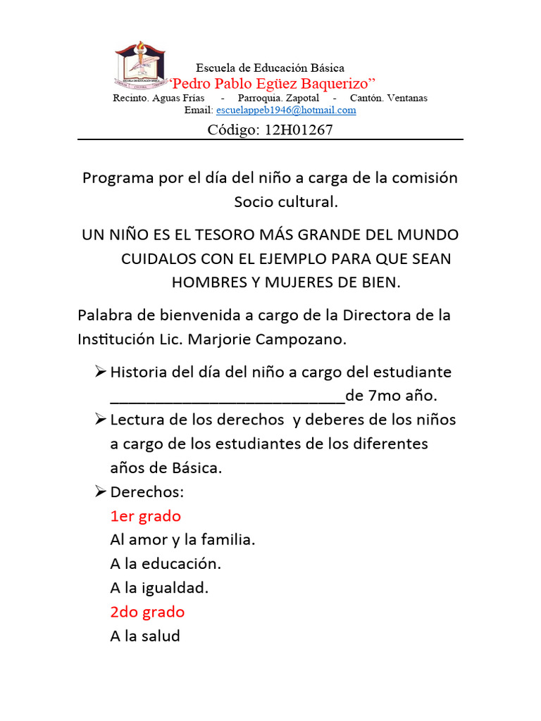 Programa del dia del ni o pdf