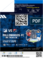 Entrada Millonarios - Cuadrangular Final 2023 1 - 17 06 23 Camilo ARCILA