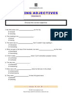 7th Grade - Adjectives - Ed X - Ing Ex.