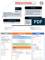 Theoreme de Pythagore Cours Et Exercices 1 Ma