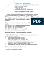 Httpsolomonhalita rosolomonresursePrangateTeo061123215917Anunț20selecție20elevi202023 PDF