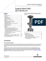 Instruction Manual Atuador Diafragma Fisher 667 Tamanhos 30 76 e 87 Fisher 667 Diaphragm Actuator Sizes 30-76-87 Portuguese Brazil PT 122718