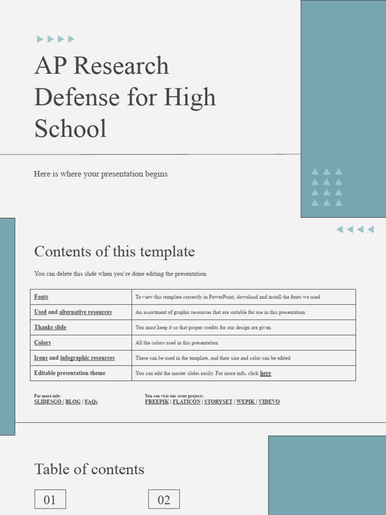 High School AP Research Defense Guide | PDF | Planets | Planets In ...