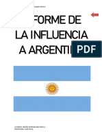 Informe de La Influencia A Argentina