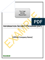 Example Information Security Plan ISP