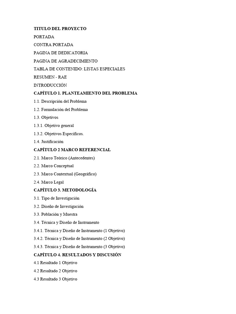 Estructura de Los Capitulos de Un Trabajo Final | PDF