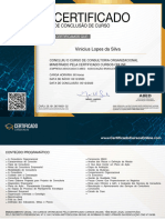 Certificado de Consultoria Organizacional