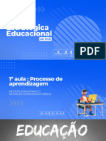 Apresentação Gestão Educacional - Aula 01 - Metodologias Ativas e Conceito Ubíqua