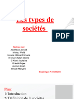 Presentation Des Types Des Sociétés