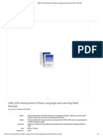 (ABLLS-R) Assessment of Basic Language and Learning Skills, Revised