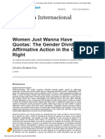 Women Just Wanna Have Quotas The Gender Divide On Affirmative Action in The Chilean Right