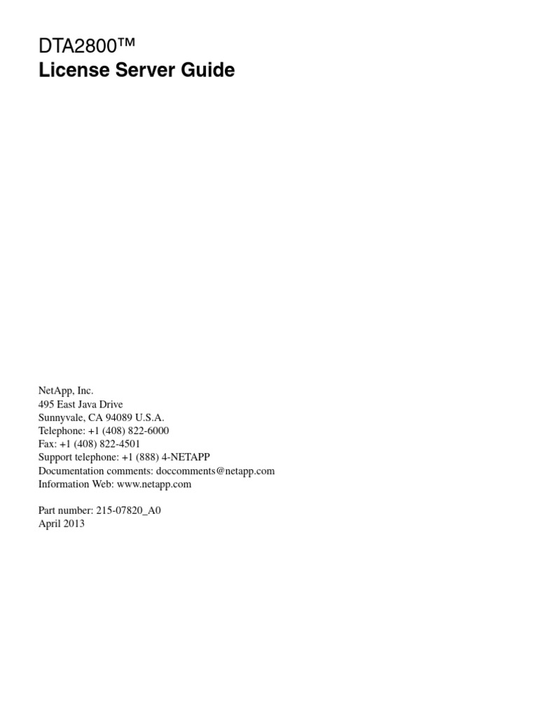 License server guide pdf server computing computing