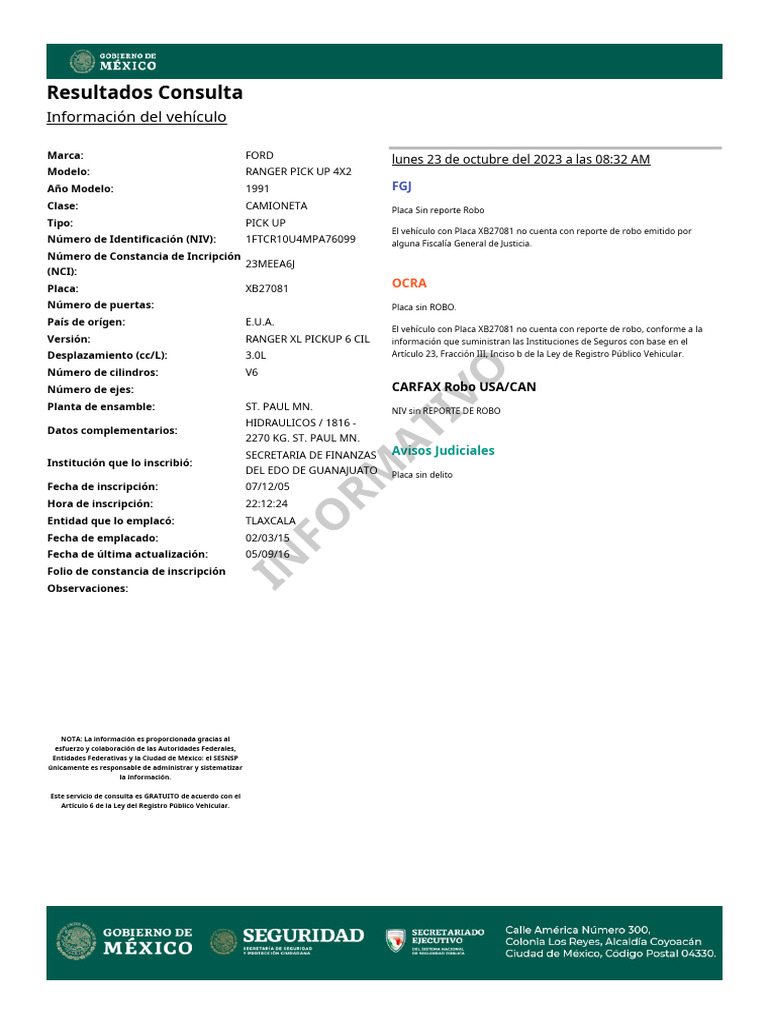 Formato de reca | PDF | Transporte | Industria automotriz