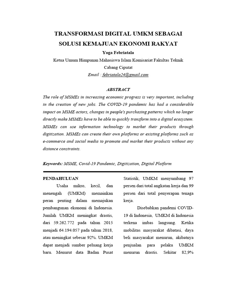 UMKM Desa Tenjolayar Go Digital: Transformasi Bisnis Menggebrak Pedesaan