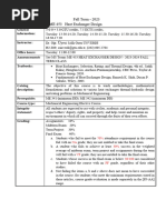 Me 453 Heat Exchanger Design - Syllabus