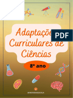 AMOSTRA Ciências 8º ano Adaptações Curriculares Inove na Escola