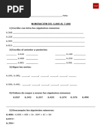 Actividades de Números del 2000 al 3000 | PDF | Matemáticas | Formas ...