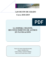 La Esfera Celeste. Reconocimiento de Astros en Navegacion.