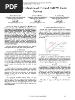 Design and Evaluation of C-Band FMCW Radar System: Tushar Yuvaraj Gite Pranav G Pradeep A. A. Bazil Raj