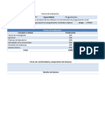 Forma de Evaluacion Jose