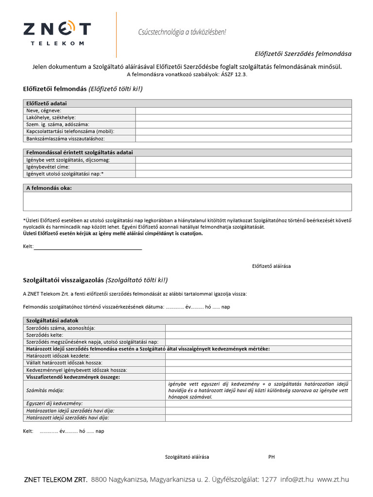 Nemet Felmondas Minta Pdf