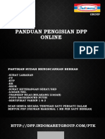 Panduan Pengisian DPP Online