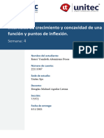 Semana 4 Intervalos de Crecimiento y Concavidad de Una Función y Puntos de Inflexión