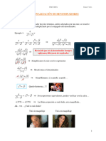 Clase 12. 3° Caso de Racionalización