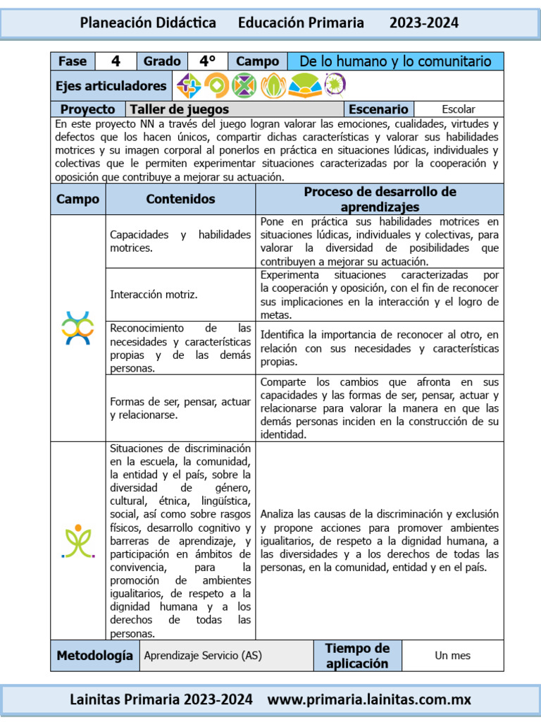 4to Grado Septiembre - 09 Educaci F ica (2023-2024) | PDF | Aprendizaje ...