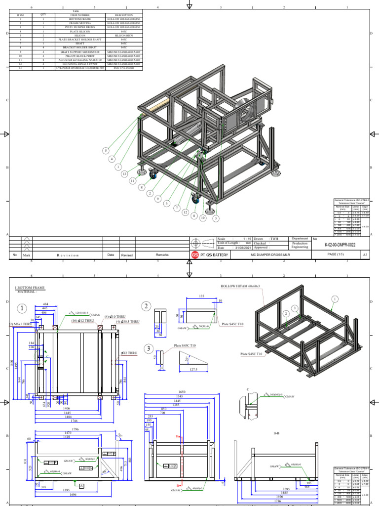 Frame Dumper | PDF | Mechanical Engineering | Manufactured Goods
