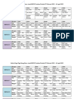 Jadwal Jaga Pagi-Siang Periode 7 Februari 2022 - 16 April 2022