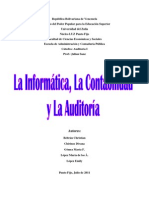 La Informatica, La Contabilidad y La Auditoría