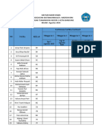 Daftar Hadir Agustus 2023 Terbaru