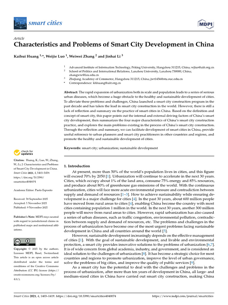 Smart City Development Meaning