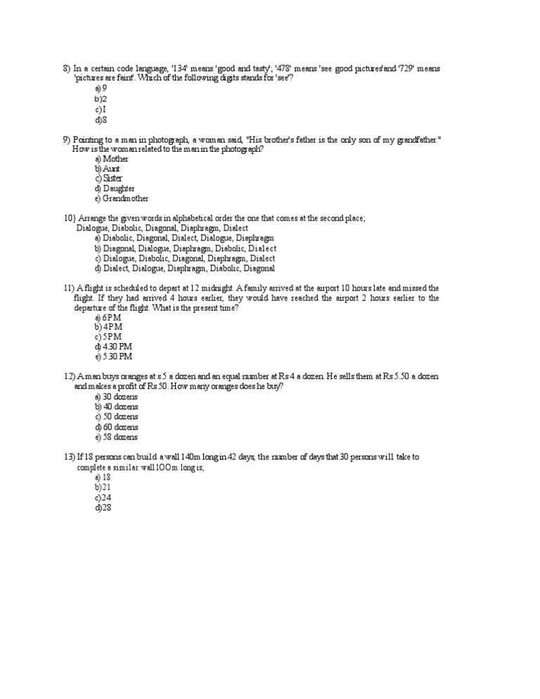 Logic Puzzles and Math Problems | PDF