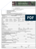 Ficha de Matrícula: Nome Completo: Dados Do Estudante Inscrição: 0