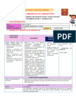 SESIÓN DE APRENDIZAJE DE COMUNICACIÓN Lunes 15 de Mayo