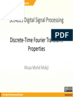 M9 - Discrete Time Fourier Transform Properties