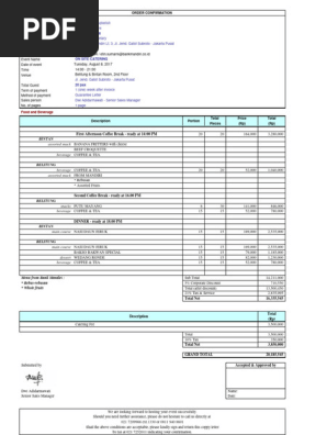 order confirmation