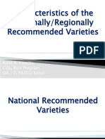 3a National and Regional Recommended Varieties