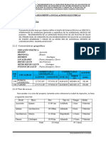 Memoria Descriptiva - Instalaciones Electricas