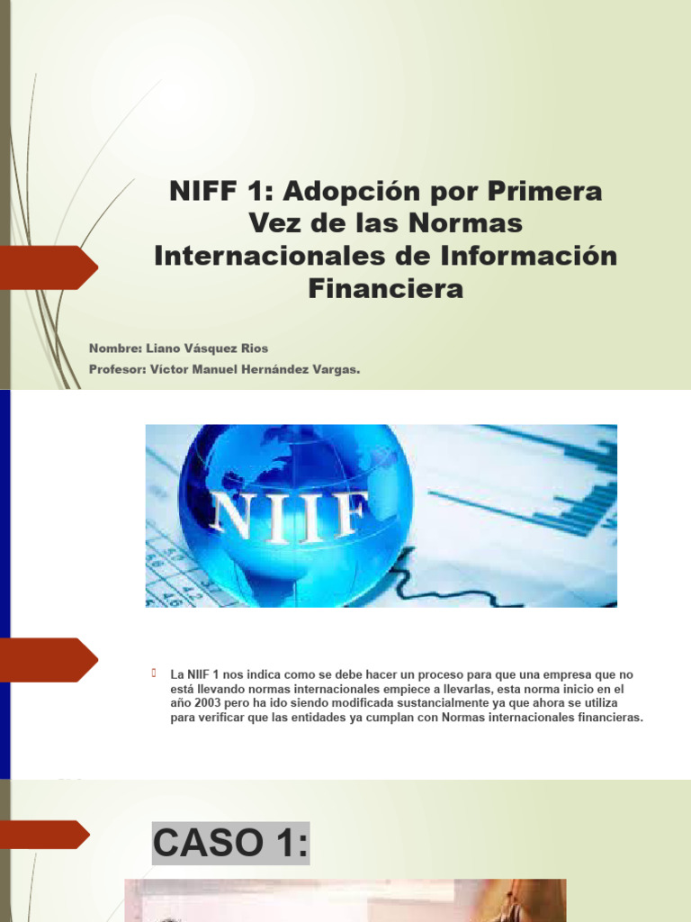 Presentación Niif 1 | PDF | normas internacionales de INFORMACION ...