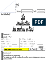 La Soustraction Des Nombres Entiers CM2